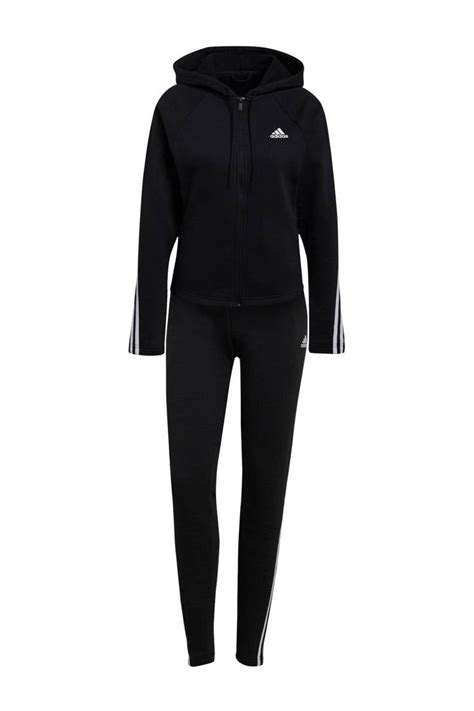 adidas joggingpak dames zwart wit|adidas trainingspakken.